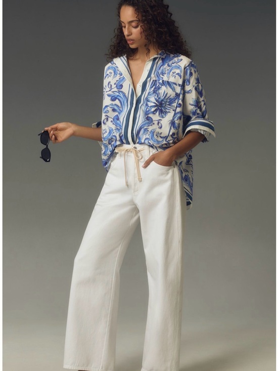 Tops - Farm Rio Garden Tile blouse
